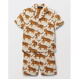 MONOPRIX Pyjama chemise short imprimé en gaze de coton BIO GOTS 10 ans