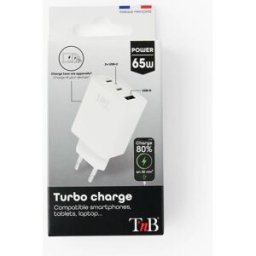 TNB Chargeur secteur 1 usb 2 usb-c, 65 watts