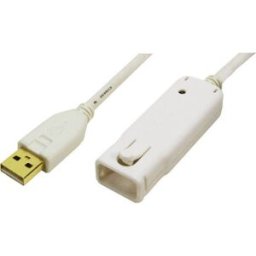 LogiLink Câble USB USB 2.0 USB-A mâle, USB-A femelle 12.00 m blanc contacts dorés, certifié UL UA0092