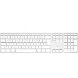 Matias Matias FK316CS-DE Wired USB-C® Keyboard for Mac - Silver - German Version USB Clavier allemand, QWERTZ, Mac argent