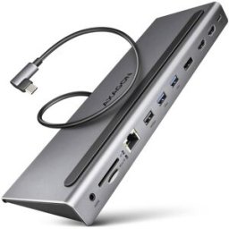 AXAGON HMC-4KX3 Hub USB HDMI™, USB-C®, USB 2.0, USB 3.0, RJ45, jack, microSD, mini-DisplayPort USB 3.0 5 GBit/s