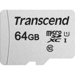 Transcend Premium 300S Carte microSDXC 64 GB Class 10, UHS-I, UHS-Class 1 avec adaptateur SD