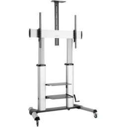LogiLink BP0084 Chariot TV 152,4 cm (60) - 254,0 cm (100) réglable en hauteur, sur pied, support sur pied