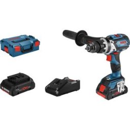 Bosch Professional GSB 18V-110 C 2 vitesses-Perceuse-visseuse à percussion sans fil + 2 batteries, + chargeur, + mallette
