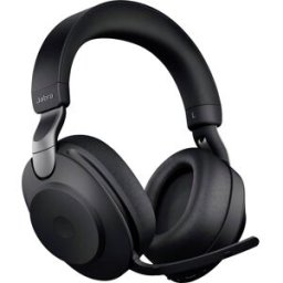 Jabra Evolve2 85 UC Micro-casque supra-auriculaire Bluetooth, filaire Stereo noir Suppression du bruit du microphone volume réglable, affichage de la charge de