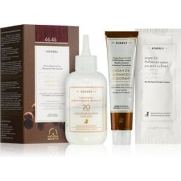 Korres Argan Oil coloration cheveux permanente à l'huile d'argan teinte 66.46 Intense Burgundy Red 50 ml