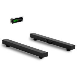 Barres de pesée - 1 500 kg / 0,5 kg - 100 x 10 cm - avec Bluetooth et écran LCD externe