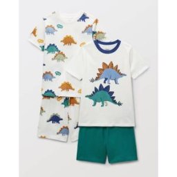 MONOPRIX Lot de 2 pyjamas shorts imprimé en jersey coton BIO GOTS 4 ans