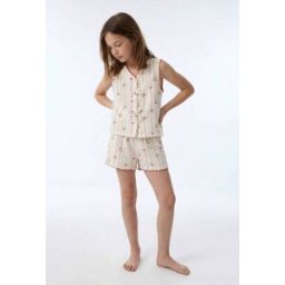 MONOPRIX Pyjama débardeur short en gaze de coton BIO GOTS 4 ans