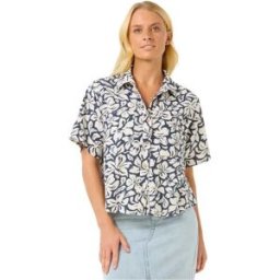Rip Curl Chemise à Manches Courtes Las Dalias Navy S Femme