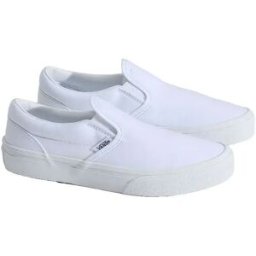 Vans Baskets Sans Lacets Junior Classic True White EU 36 Garçon,Fille