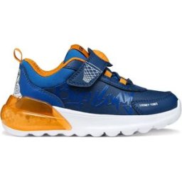 Geox Baskets Sans Lacets Junior Activart Illuminus Navy / Orange EU 25 Garçon