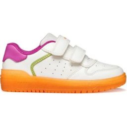 Geox Baskets Sans Lacets Junior Washiba White / Orange EU 26 Fille