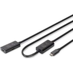Digitus Câble Usb-c Vers Usb-c Da-73109 10 M Black One Size unisex