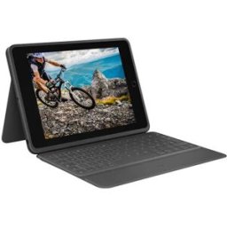 Logitech Étui Clavier Pour Tablette Rugged Folio Graphite Spanish QWERTY unisex