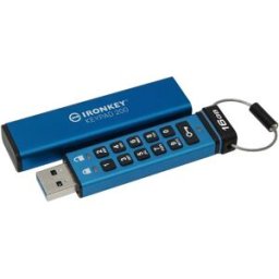 Kingston Clé Usb Ironkey Keypad 200 16gb Blue One Size unisex