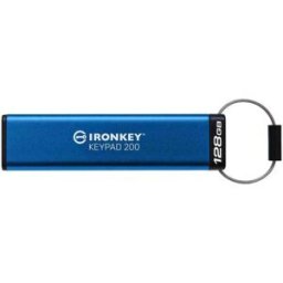 Kingston Clé Usb Ironkey Keypad200 128gb Blue One Size unisex