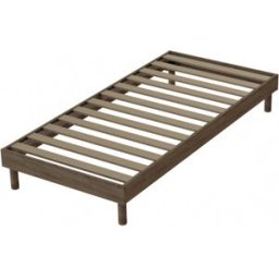 Alice Bedding Lit sommier à lattes en kit Hypnos Chêne gris 90 x 200 cm