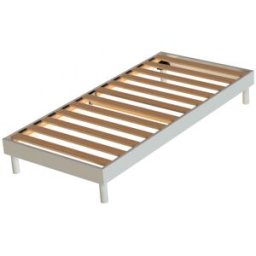 Alice Bedding Lit sommier à lattes en kit Hypnos Blanc 90 x 190 cm