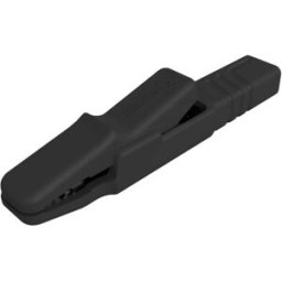 Pince crocodile 25 A noir Hirschmann Test & Measurement 932146100 Plage de serrage max.: 9.5 mm Longueur: 80.5 mm 1 pc(s)