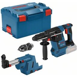 Bosch Professional GBH 18V-26F + GDE SDS-Plus-Marteau perforateur sans fil 18 V Li-Ion sans batterie, sans chargeur, + mallette