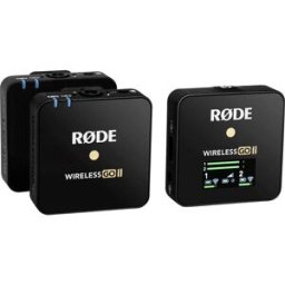 Rode Wireless GO II Micro-cravate Micro Reconditionné (très bon) Type de transmission (détails):USB avec sacoche, avec bonnette anti-vent, avec câble