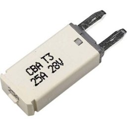 Hansor Circuit Breaker Mini, type 3. Manual Reset, 25A CBA3 Series 25A Disjoncteur pour fusible plat standard 25 A blanc 1 pc(s)