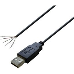 USB A mâle 2.0 avec extrémité de câble ouverte TRU COMPONENTS 1582621 1.80 m