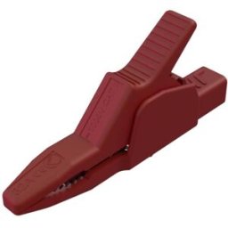 Hirschmann Test & Measurement AK 2 B 2540 I rt Pince crocodile de sécurité enfichable 4 mm CAT II 1000 V rouge