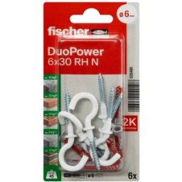 Fischer 535481 DuoPower 6 x 30 RH N K NV Set de chevilles 30 mm 6 mm 1 set