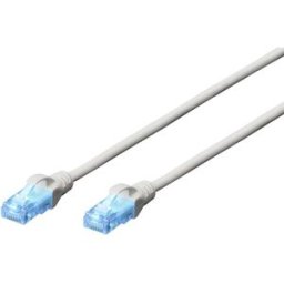 Digitus DK-1512-200 RJ45 Câble réseau, câble patch CAT 5e U/UTP 20.00 m gris 1 pc(s)