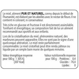 Apiculture.net - Matériel apicole français 1000 contre-étiquettes sur le miel