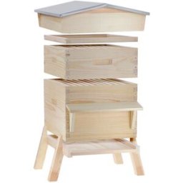 Ecoruche : Ruches Classiques en Bois Ruche chalet Dadant 10 cadres + Hausse & Cadres filés