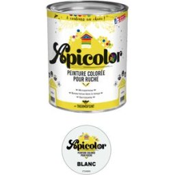 Apiculture.net - Matériel apicole français Peinture Apicolor 0,5L - Blanc