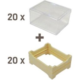 Nicot - Fabricant Français de Matériel Apicole en Plastique Pack miel en rayon petit modèle (65x84)
