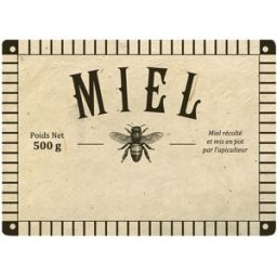 Apiculture.net - Matériel apicole français 1000 étiquettes Rustique 500g (70x50)