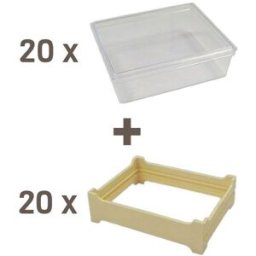 Nicot - Fabricant Français de Matériel Apicole en Plastique Pack miel en rayon grand modèle (105x130)