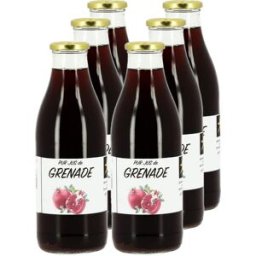 Apiculture.net - Matériel apicole français 6 jus de grenade Bio 75cl