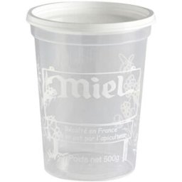 Nicot - Fabricant Français de Matériel Apicole en Plastique 25 pots Nicot Miel 500g (PEP)
