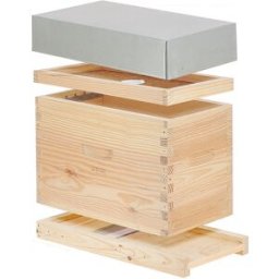 Hirondelle : Ruches Premium en Cryptomeria (bois très léger) Ruchette Hirondelle à tenons Dadant 6 cadres
