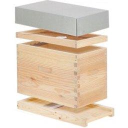 Ecoruche : Ruches Classiques en Bois Ruchette à tenons Dadant 6 cadres + Fond aéré