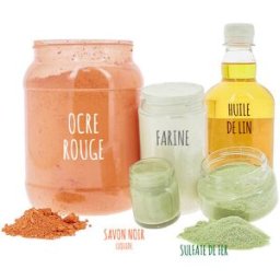 Apiculture.net - Matériel apicole français Kit pour 5 litres de peinture à la farine (ocre jaune ou rouge) - Jaune