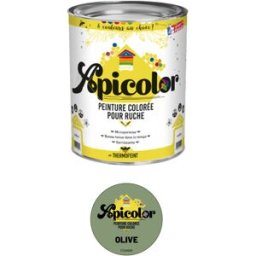 Apiculture.net - Matériel apicole français Peinture Apicolor 0,5L - Olive