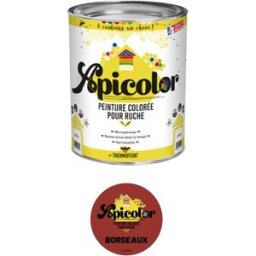 Apiculture.net - Matériel apicole français Peinture Apicolor 0,5L - Bordeaux