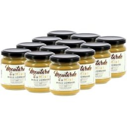 12 moutardes au Miel 200g Miels Lombard