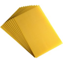 Apiculture.net - Matériel apicole français 20 feuilles de cire d'abeille gaufrées Warré Sélection