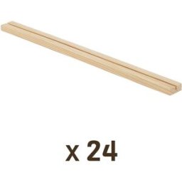 Apiculture.net - Matériel apicole français Lot de 24 barres supérieures pour ruche Warré