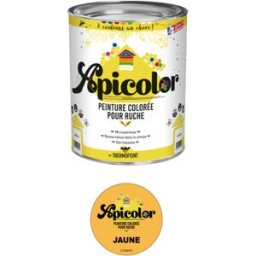 Apiculture.net - Matériel apicole français Peinture Apicolor 0,5L - Jaune