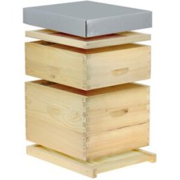 Ecoruche : Ruches Classiques en Bois Ruche à tenons Dadant 10 cadres + Hausse & Cadres filés