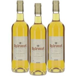 Lot de 3 bouteilles d'hydromel artisanal 75cl Miels Lombard